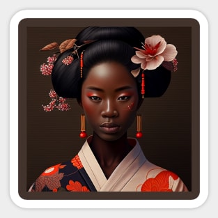 GreyStone Dojo-Afro Geisha 2 Sticker
